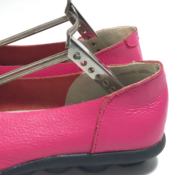 Italian Quality Pink Soft Pebbled Leather Ballet Flats - Picture 6 of 12